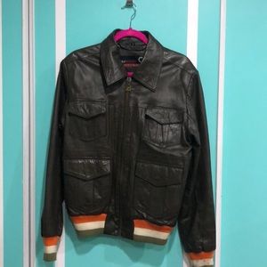 Trendy yet classic leather jacket